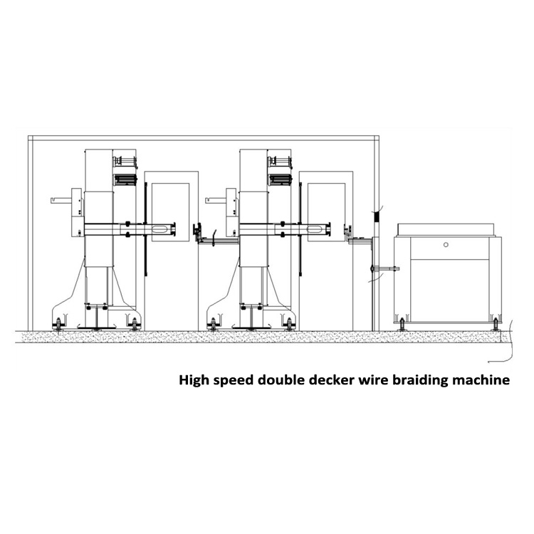 high speed double decker wire braiding machine